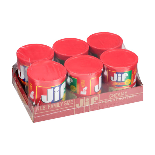Jif Creamy Peanut Butter (6-4lb)