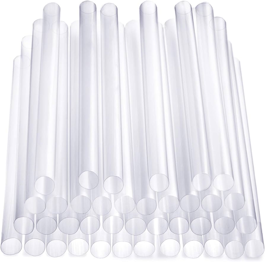 Jumbo Straws (Clear, Indvidually Wrapped) 3,000ct (15 X 200)