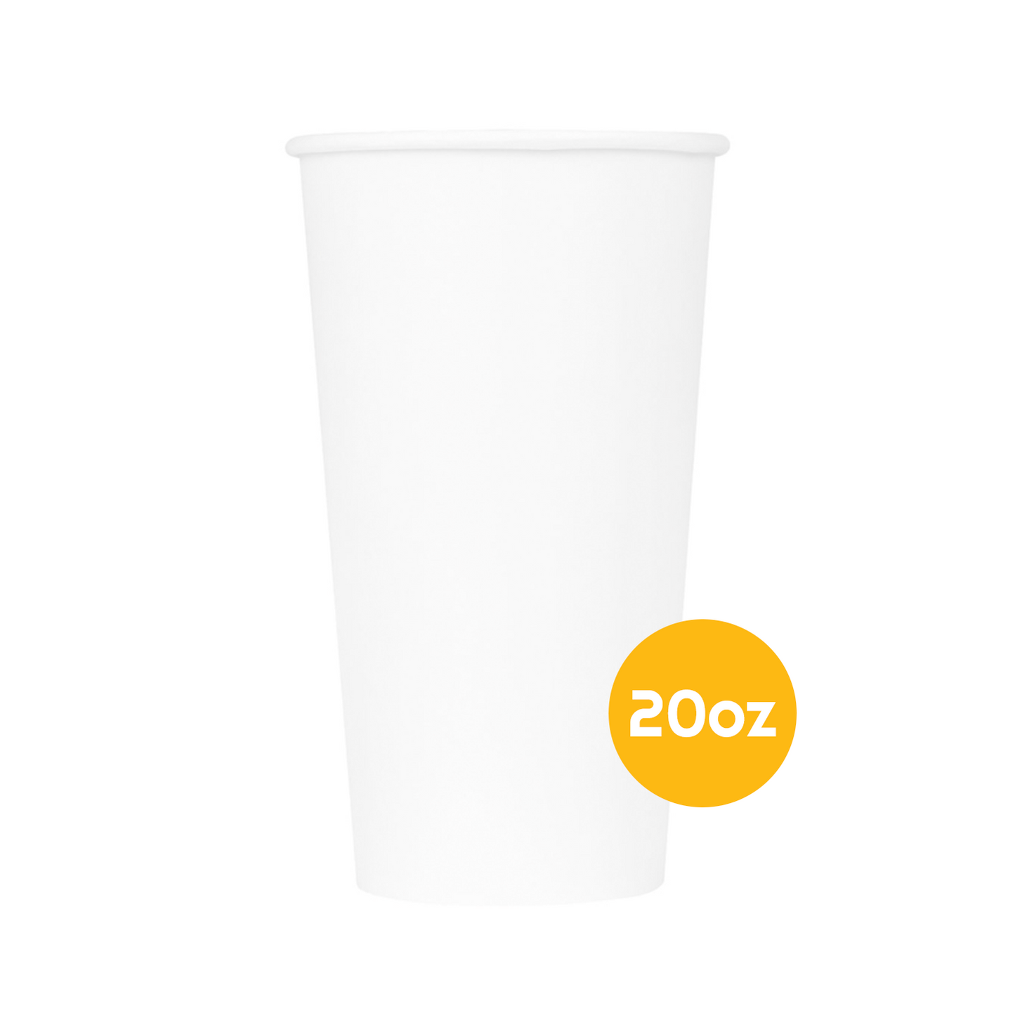 Cup - Hot, White Paper 20 oz