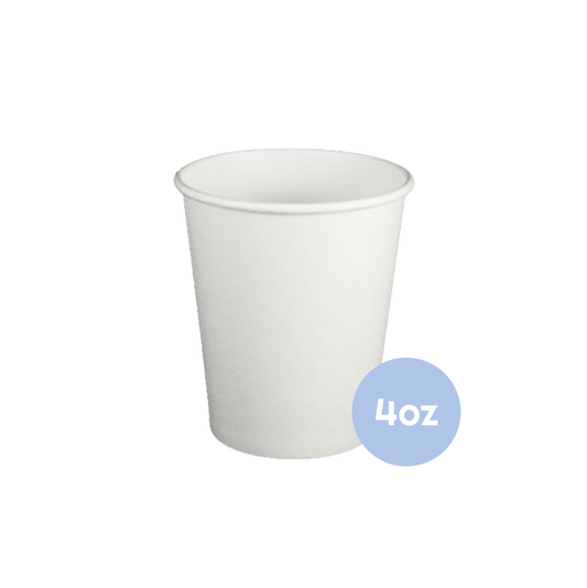 Cup - Hot, White Paper 4 oz