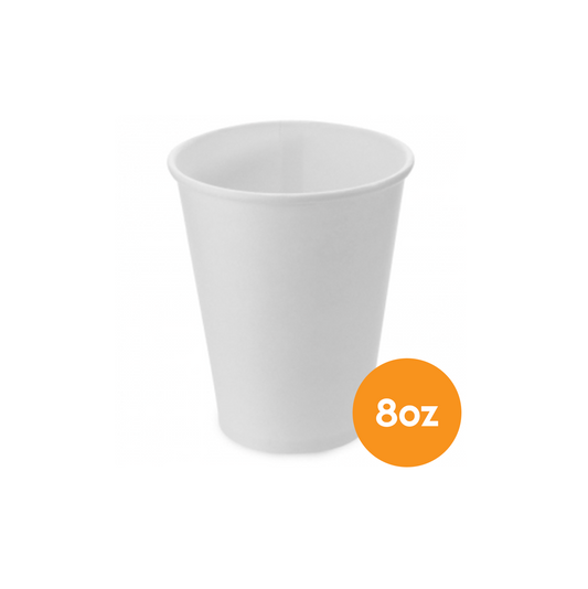 Cup - Hot, White Paper 8 oz