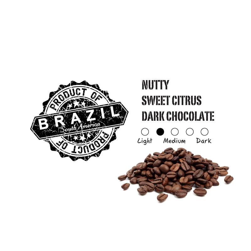 Whole Bean Coffee - Brazil (5lb Bag)